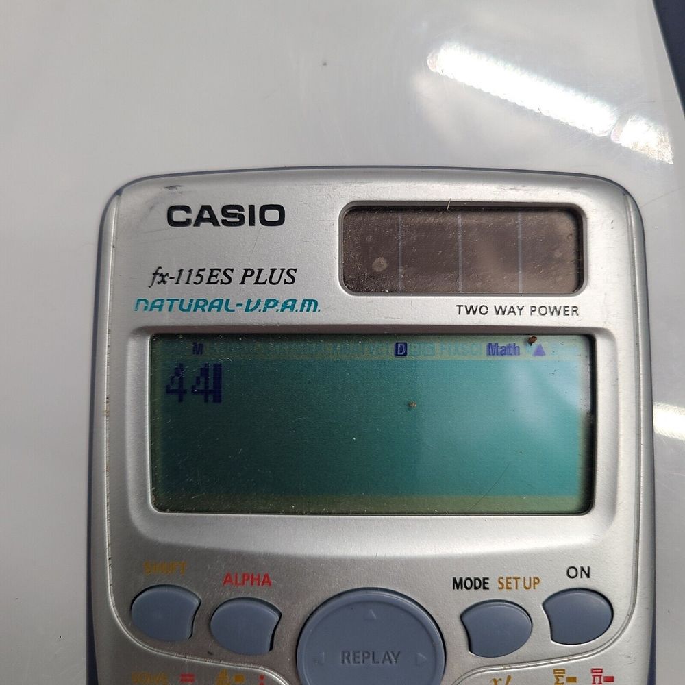 Casio fx-115ES PLUS Natural U.P.A.M. Two Way Power‎ - Picture 3 of 4